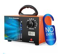 Générateur d'Ozone 120000 mg/h - Purificateur d'Air avec Minuterie, Affichage de la Température et de L'humidité, Ozonateur O3 Industriel pour Voitures, Appartements, Cuisines et Odeurs d'Animaux