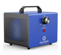 Générateur d'ozone 22 000 mg/h - Ioniseur et désodorisant O3 pour la maison, la cave, la fumée et la chambre des animaux domestiques (bleu)