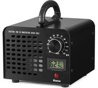 Générateur d'ozone 24000 mg/h Ozoniseur 100W - Purificateur d'air 300㎡ - Appareil à ozone pour l'assainissement du bâtiment - Avec minuterie 0-120 minutes - Désodorisant - Avec générateur d'ozone - Af