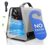 Générateur d'ozone 50 000 mg/h, appareil portable pour maison et voiture, avec minuterie de 2 h, pour voiture, fumée, odeurs d'animaux, maison et cuisine