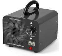 Générateur d'ozone 60 000 mg/h, machine à ozone avec indicateur de température et d'humidité, désinfectant d'ozone purificateur d'air avec minuteur, ozoniseur pour maison, voiture, animaux de