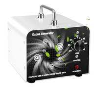 Générateur d'ozone 60 000 mg/h, purificateur d'air industriel, ozoniseur, dispositif d'ozone avec minuterie de 120 minutes pour 300㎡, tueur d'odeurs pour la maison, les voitures, les chambres