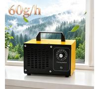 Générateur d'ozone 60 g/h, machine à ozone portable à contrôle de temps pour l'élimination du formaldéhyde et du benzène, purificateur d'air, désodorisant et stérilisateur pour la maison, la voiture E