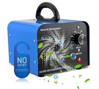 Générateur d'ozone 60000mg/h, purificateur d'air Ozone avec 5 minuterie pour 300㎡ d'odeur, Ozone Industrial Portable Ozone Air Purificateur pour Voiture, Garage, Appartement, Hôtel, Salle de Bain