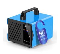 Générateur d'Ozone Automatique 80000 mg/h, Ozonateur Couvre 400 m², Minuterie 120 min avec 5 Programmes, Generateur Ozone Contre Odeurs pour Voiture, Animaux, Cuisine, Appartement