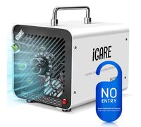 Générateur d'Ozone Domestique 30000 mg/h, Machine à Ozone pour Purification de l'Air et Élimination des Odeurs Dispositif d'Ozone Portable O3 pour Bureau, Salle de Bain, Maison, Voiture Blanc