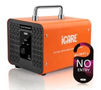 Générateur d'Ozone Domestique 60000mg/h, Generateur Ozone à Bouton Électronique avec 2 Mode, Machine à Ozone pour Purification de l'Air et Élimination des Odeurs pour Maison, Voiture, Salle de Bain