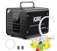 Générateur d'Ozone Intelligent, Générateur d'Ozone Numérique pour Eau et Air, 60000mg/h Purificateur d'Air à l'Ozone Éliminateur D'Odeurs avec Minuteur pour Salle de Bain, Cuisine, Animaux Domestiques