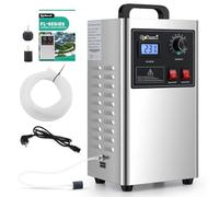 Générateur d'ozone pour usage industriel avec minuterie, pierre d'aération et tube de guidage de débit, élimine la fumée, les odeurs d'animaux domestiques et traite les eaux usées, 100 W 5 g/h