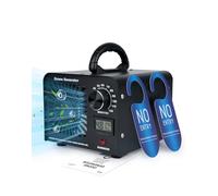 Générateur d'Ozone Purificateur d'Air 60 000mg/h Ioniseur air Machine à Ozone O3 Destructeur d'odeurs pour Odeurs de Fumée Animaux Voitures Cuisine Ozonateur avec Minuteur Température Humidité
