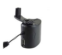 Générateur dynamo portable Pretty Comy à manivelle, chargeur USB d'urgence pour téléphone portable, appareil photo, chargeur de voyage noir