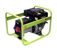 Générateur électrique 4,5 kW triphasé 400 V 50 Hz Diesel Yanmar L100N Démarreur à câble Pramac E6000