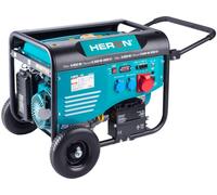 Générateur électrique HERON essence, 6,8kW, 400V, démarrage électrique