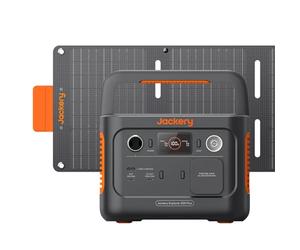 Générateur Électrique Solaire Jackery Explorer 300 Plus avec 40W Mini Panneau Solaire, 288Wh/300W Batterie LFP avec 3000 Cycles, Station d’Énergie Portable pour Camping-cars, Excursion, Voyage