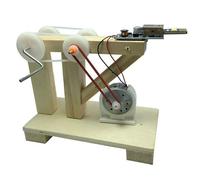 Générateur En Bois D'expérimentation Physique Pour Enfants, Jouets Éducatifs À Assembler, Main Dynamo, Kits De Bricolage Amusants, Modèle