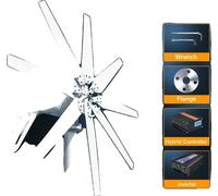 générateur éolien 1000W, pales en fibre de verre durables, options de tension 12V/24V/48V ,installation en îlot-a, 48V