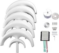 Générateur éolien, 1200W de puissance maximale, 5 pales de longue durée, BLANC