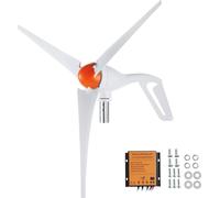 Générateur éolien 500 W - 24 V - Générateur éolien 3 pales avec régulateur MPPT - Direction du vent réglable - Vitesse du vent de démarrage 2,5 m/s - Idéal pour la maison, la ferme, les camping-cars e