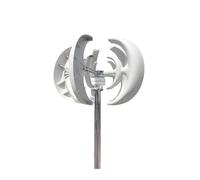 Générateur éolien à 5 pales 3000 W 12 V/24 V/48 V, kit de moteur axe vertical for lanterne, hybride domestique, éclairage public, utilisation électromagnétique(With MPPT controller,48V)