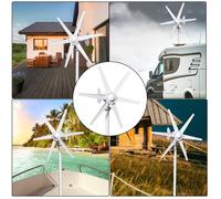 Générateur éolien Éolienne à 6 pales de 800W, Kit éolien domestique sans onduleur pour production d'électricité éolienne