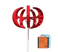 Générateur éolien, puissance 400W, design axe vertical, 24V, rouge