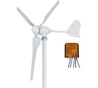Générateur éolien, puissance 5000W, faible niveau sonore, 48V, 3 lames, avec régulateur MPPT