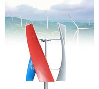 Générateur éolien vertical de 6 kW - Éolienne à aimant permanent efficace avec contrôleur, solution d'énergie renouvelable écologique 24 V pour la production d'électricité domestique hors réseau