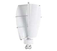 Générateur éolien vertical éolien éolienne générateur avec contrôleur 500W pour usage domestique, commercial et industriel 12 V 24 V faible bruit moins de 62 dB (12 V, blanc)