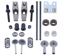 Générateur Moteur Tige de poussée de soupape pour Honda GX340 GX390 188F 5KW avec Plaque de guidage Pivot de culbuteur avec Écrous de réglage Joint de tige de poussoir de soupape Valve de rotation Kit