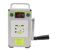 Générateur portable à manivelle, DC 220 V, centrale électrique portable, chargeur à manivelle, dynamo, de camping, générateur d'urgence extérieur