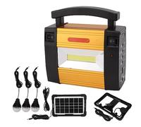 Générateur portable avec panneau solaire, générateurs d'énergie solaire portable avec lumières LED, générateur solaire pour usage domestique, camping, voyage