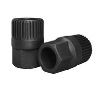 Générateur Poulie Démontage, 2 Pcs Outils Demonte Poulie Alternateur, 33 Spline Démontage Roue Libre D'alternateur, pour l'Embrayage de l'Alternateur pour Voiture