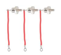 Générateur Rectifier Diode Professionnel Moteur Diode générateur 40a avec câble Prime Iron Material monté Facile à installer Taille compacte pour le générateur 3pcs (Ligne rouge positive)