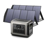 Générateur solaire 1800W ALLPOWERS, station d'énergie portable, batterie LiFePO4 avec 2 panneaux solaires pliables 2X 200W