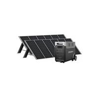 Générateur solaire 3600 W avec 2 panneaux solaires de 400 W, batterie LiFePO4 portable 3840 Wh, 220 V-240 V, Contrôle par App,panneau solaire pliable