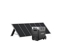 Générateur solaire 3600 W avec panneau solaire 400 W, batterie LiFePO4 portable 3840 Wh, 220 V-240 V, panneau solaire pliable avec USB, IP65, pour