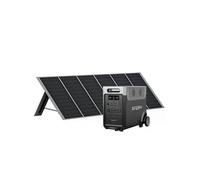 Générateur solaire 3600 W avec panneau solaire 400 W, batterie LiFePO4 portable 3840 Wh, 220 V-240 V, panneau solaire pliable avec USB, IP65, pour