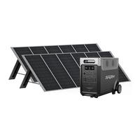 Générateur Solaire AFERIY 3600W avec 2 Panneaux Solaire 400W, LiFePO4 3840Wh,Kit Générateur Solaire Portable,IP65,Pliable