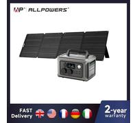ALLPOWERS Centrale électrique portable R600, batterie LiFeP04 299 Wh avec 2 prises CA 600 W (surtension 200 W) pour camping en plein air RV maison noir