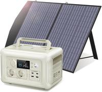 Générateur solaire ALLPOWERS R600, centrale électrique portable avec batterie LiFePO4 600W 299WH avec panneau solaire 100W