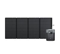 Générateur solaire EcoFlow DELTA 2 Max 2048 Wh avec Portable panneau solaire 400W Batterie LFP de secours, Sortie CA 3 100 W Charge rapide 0%-80% en 53 minutes pour extérieur, camping, VR, balcon