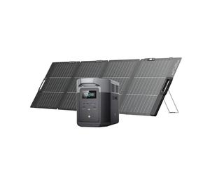 Générateur solaire EcoFlow DELTA 2 Max avec Portable panneau solaire 220W