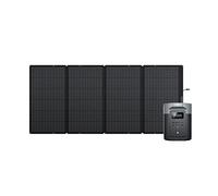 Générateur solaire EcoFlow DELTA 2 Max avec Portable panneau solaire 400W | Batterie LFP 2048 Wh, Sortie CA 3100 W, Charge rapide, 0%-80% en 53 minutes pour extérieur, camping, VR, balcon