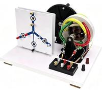 Générateur Triphasé AC/DC À Manivelle, Kit Dexpérimentation Physique pour Générateurs Électriques, Facile À Utiliser, Bobines en Cuivre Pur, Conception Ouverte, Idéal pour Les Laboratoires