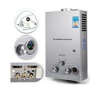 Générateur Vapeur Douche, 8L CHAUFFICATION DU GAZ DIGITAL PROPANE GPL Économie d'énergie efficace for le chauffage d'eau sans réservoir à la demande largement utilisé