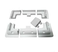 Génération d'électricité pour camping-cars et bateaux, 7 pièces de support de montage pour panneau solaire, pas de perçage nécessaire (blanc)