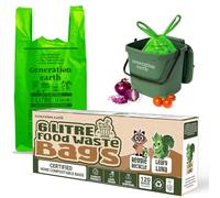 Generation earth | 120 sacs de 6 L - Poignées à nouer - Certifiés OK Compost HOME (TÜV Austria, NF T 51-800)