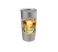 Génération J Inspiration Communauté Design Jeunesse Foi Future Gobelet isotherme en acier inoxydable double paroi