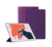 Generation Smart Protect Cover Pour Ipad Air 2 1 Mini 1 2 3 4 5 6 Pro11 7.9 "Ultra Mince Pu Cuir Pc Coque Arrière Pour Iphone Apple.Dark Purple.For Air1 Air2