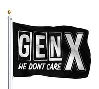 Génération X 1965 1980 On S'En Fiche Décoration Bannière 90X150Cm Éclatantes Durable Bannières Drapeau De Festival Pour Fêtes Plage Extérieure